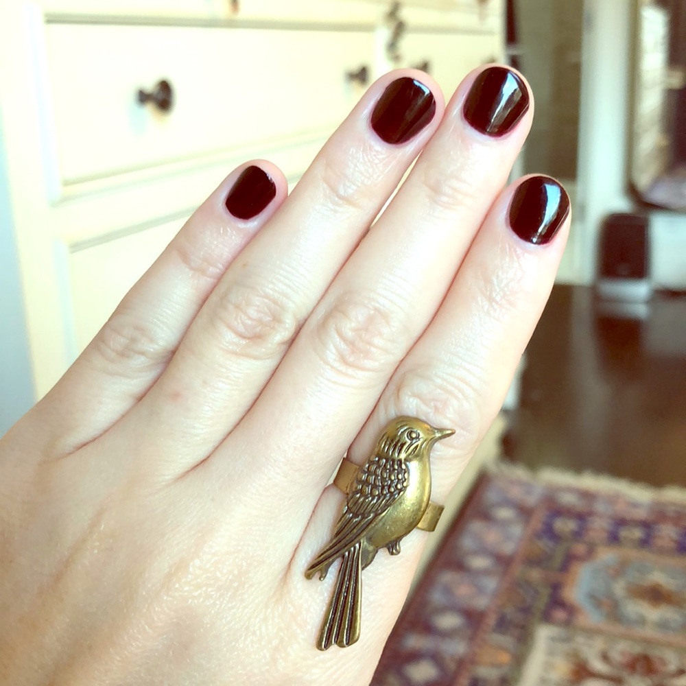 Fish and bird ring set